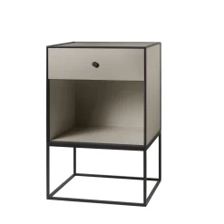 Audo Frame 49 Sidebord Med 1 Skuffe Sand