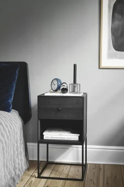 Audo Frame Skab 35 med 1 Skuffe Røget Eg