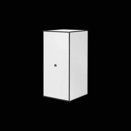 Audo Frame Skab 70 med Låge & 2 Hylder Hvid