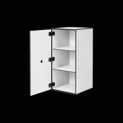 Audo Frame Skab 70 med Låge & 2 Hylder Hvid
