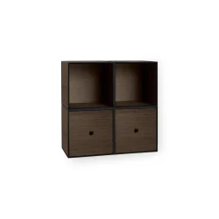 Audo Frame Square Reol Standard Røget Eg