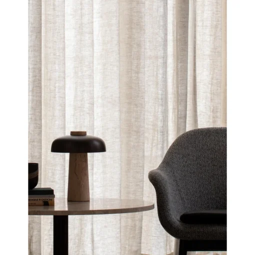 Audo Harbour Column Sofabord Sort / Charcoal Linoleum
