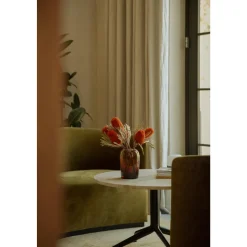 Audo Harbour Column Sofabord Sort / Charcoal Linoleum