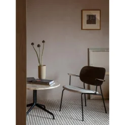 Audo Harbour Column Sofabord Sort / Charcoal Linoleum