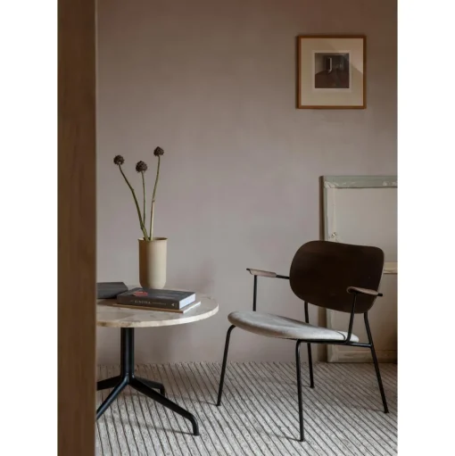 Audo Harbour Column Sofabord Sort / Charcoal Linoleum