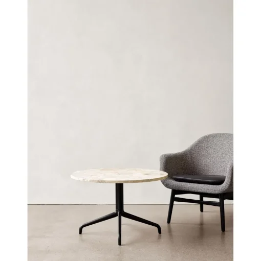 Audo Harbour Column Sofabord Sort / Charcoal Linoleum