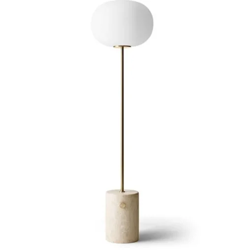 Audo JWDA Gulvlampe Travertin Marmor & Messing