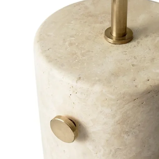 Audo JWDA Gulvlampe Travertin Marmor & Messing