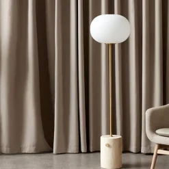 Audo JWDA Gulvlampe Travertin Marmor & Messing