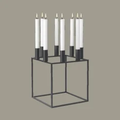 Audo Kubus 8 Lysestage Sort