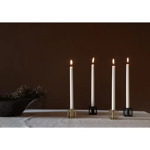 Audo Kubus Micro Lysestage Gold Plated 2 Stk.