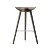 Audo ML42 Counter Barstol Brunolieret Eg/Stål