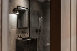 Audo Norm Vág Spejl Rektangulár Sort