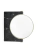 Audo Pepe Marmor Spejl Vág Messing/ Nero Marquina Marmor