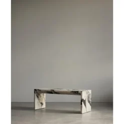 Audo Plinth Bridge Sofabord Calacatta Viola Marmor