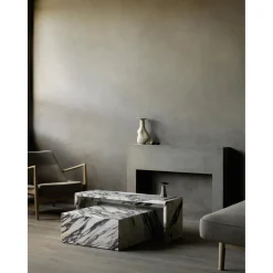 Audo Plinth Bridge Sofabord Calacatta Viola Marmor