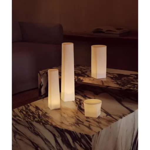 Audo Plinth Bridge Sofabord Calacatta Viola Marmor