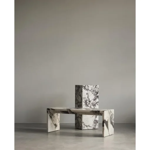 Audo Plinth Bridge Sofabord Grey Kendzo Marmor