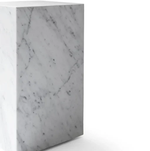 Audo Plinth Sofabord Høj Carrara Marmor