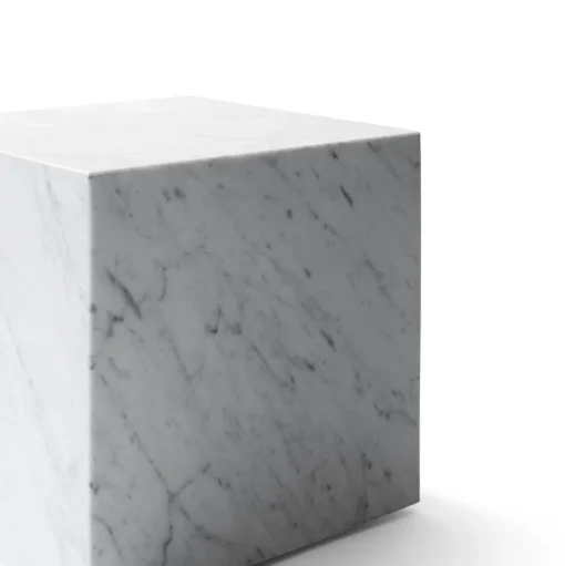 Audo Plinth Sofabord Kubik Carrara Marmor