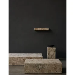Audo Plinth Sofabord Lav Kunis Breccia Marmor