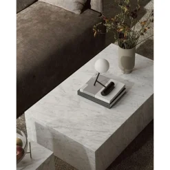 Audo Plinth Sofabord Lav Carrara Marmor