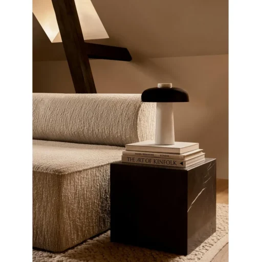 Audo Reverse Bordlampe Carrara/Sort