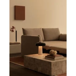 Audo Reverse Bordlampe Carrara/Sort