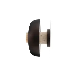 Audo Reverse Váglampe Hardwired Sand Travertin/Bruneret Aluminium