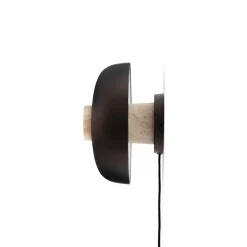 Audo Reverse Váglampe Sand Travertin/Bruneret Aluminium