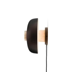 Audo Reverse Váglampe Sand Travertin/Bruneret Aluminium