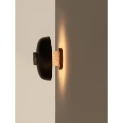 Audo Reverse Váglampe Sand Travertin/Bruneret Aluminium