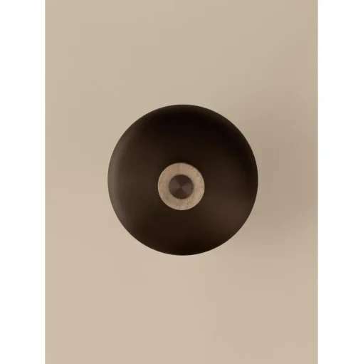 Audo Reverse Váglampe Sand Travertin/Bruneret Aluminium