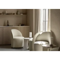 Audo Tearoom Lánestol Med Swivel Guld/Audo Bouclé