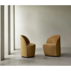 Audo Tearoom Lánestol Med Swivel Guld/Audo Bouclé