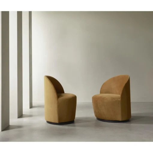 Audo Tearoom Lánestol Med Swivel Guld/Audo Bouclé