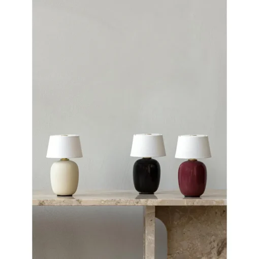 Audo Torso 37 Bordlampe Sand/Hvid