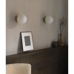 Audo TR Váglampe Sort Mat Opal Glas