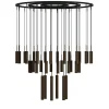 Audo Tubulaire Lysekrone 38 Aluminium/Anodiseret Bronze