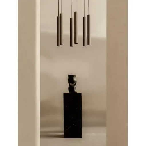 Audo Tubulaire Lysekrone 38 Aluminium/Anodiseret Bronze