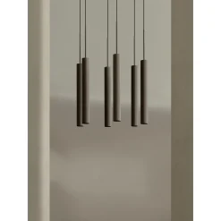 Audo Tubulaire Pendel H48 Aluminium/Anodiseret Bronze