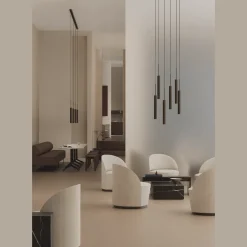 Audo Tubulaire Pendel H48 Aluminium/Anodiseret Bronze