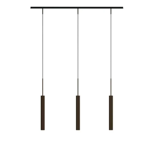 Audo Tubulaire Rail Pendel 3 Aluminium/Anodiseret Bronze