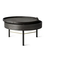 Audo Turning SofabordØ65 Sort Aske