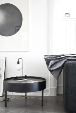 Audo Turning SofabordØ65 Sort Aske