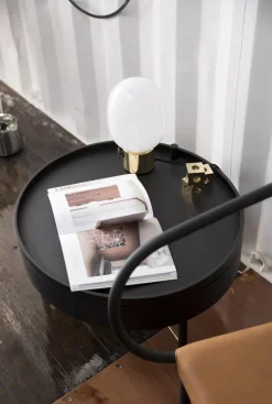 Audo Turning SofabordØ65 Sort Aske