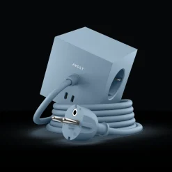 Avolt Square 1 USB C & Magnet 180cm Shark Blue