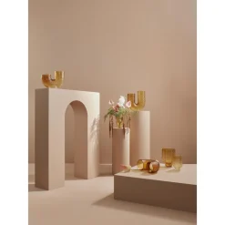 AYTM ARURA Trio Vase 25 cm Amber
