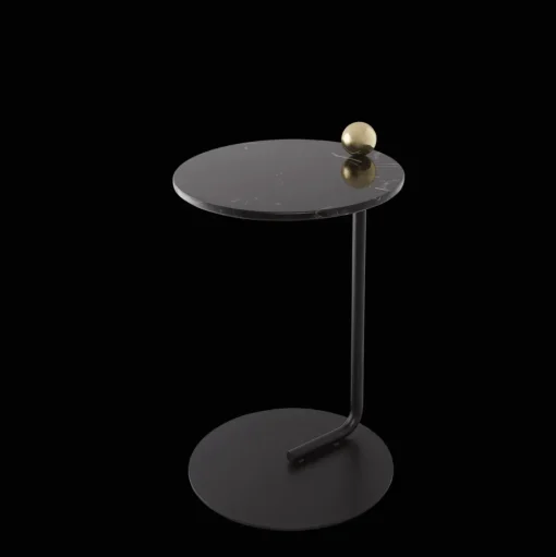 AYTM CASTELLUM Sidebord Sort/Marmor