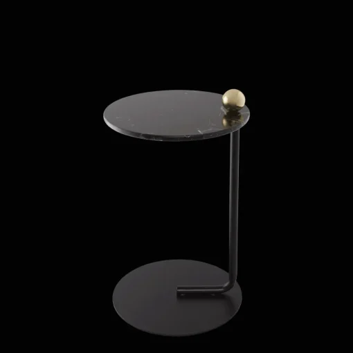 AYTM CASTELLUM Sidebord Sort/Marmor